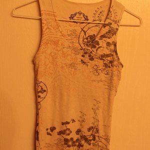 Prana cherry blossom yoga tank top
